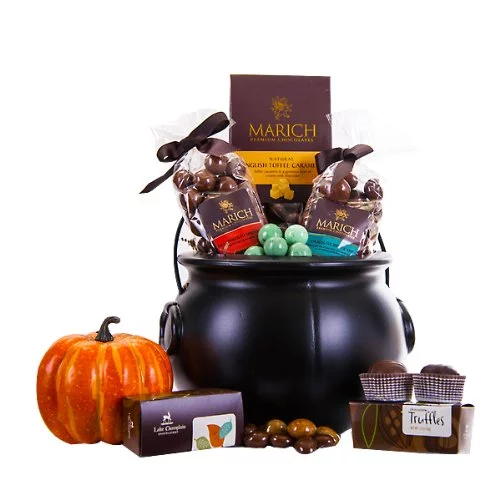 Best Halloween Gifts 2024: Gift Basket Cauldron of Chocolate 2024