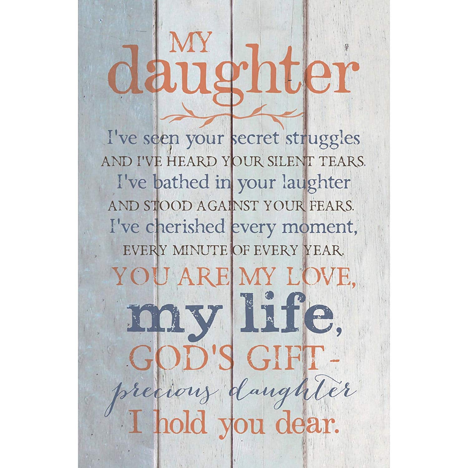 Gifts For Daughters 2025: My Daughter Wooden Plaque 2025